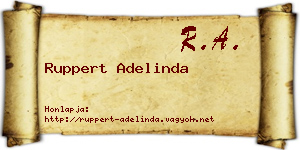 Ruppert Adelinda névjegykártya
